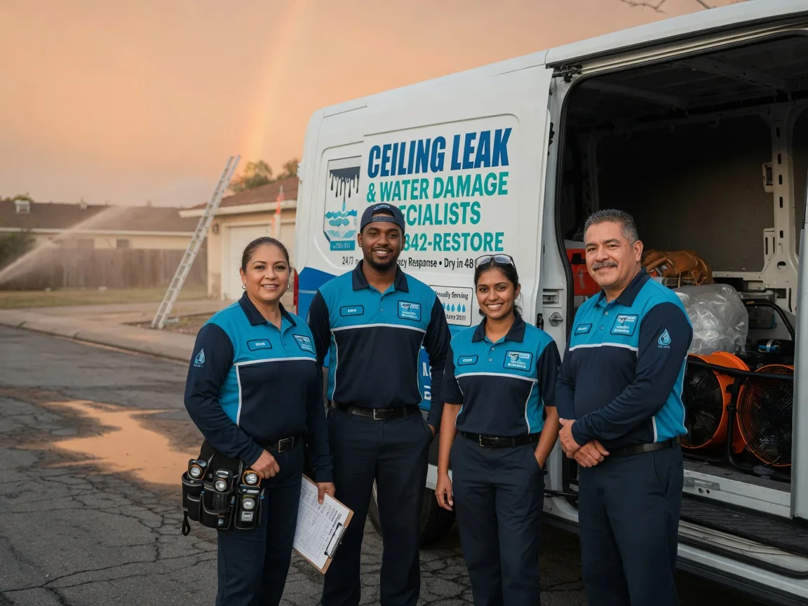 Ceiling Leak Cleanup company in Garciasville, TX